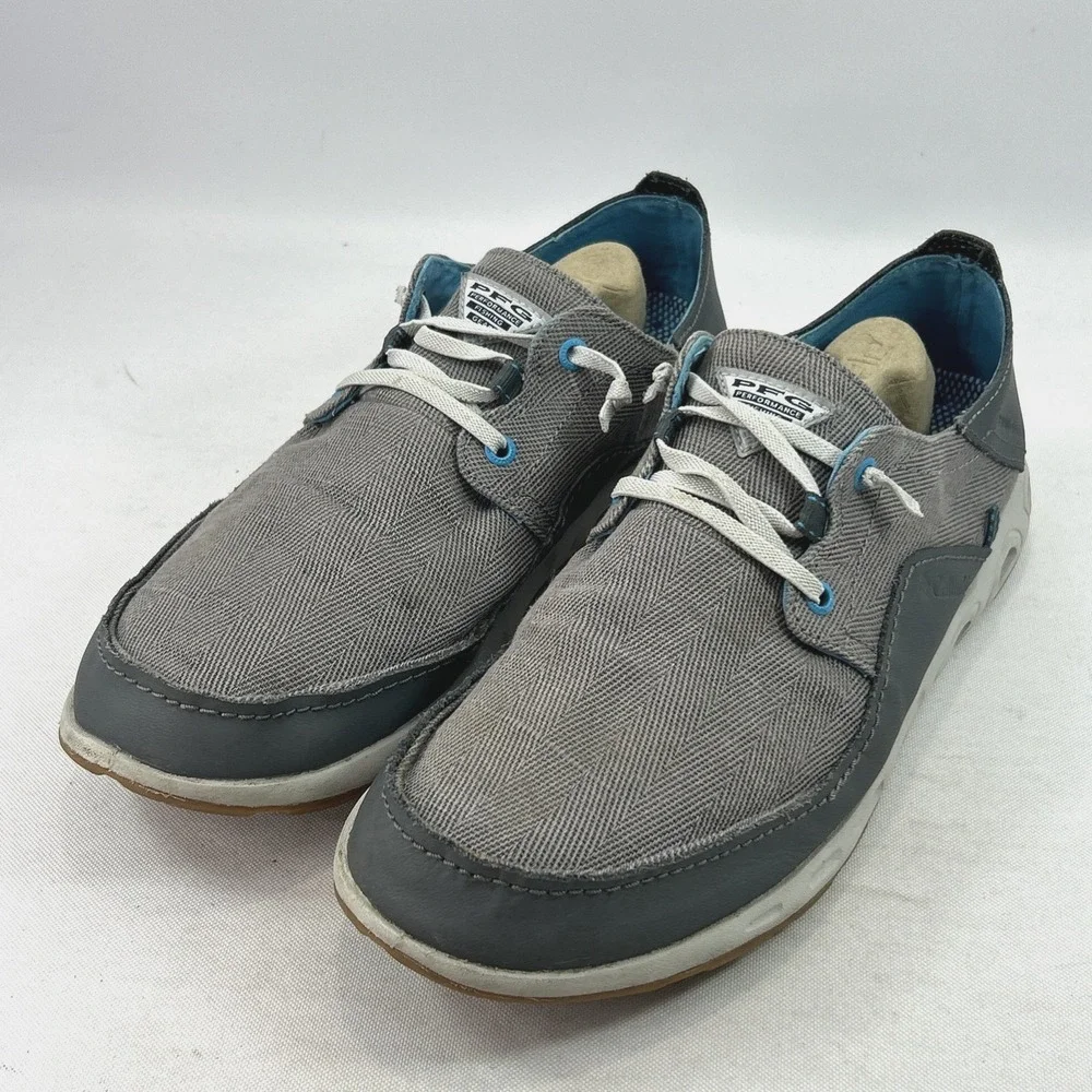Columbia PFG Bahama Relaxed Fishing Shoes Men's Sz 13 Graphite & Blue BM0099-053